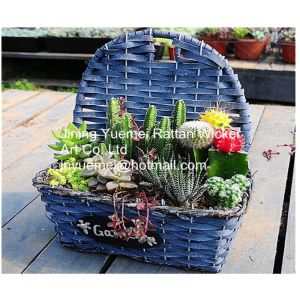 Cheap 2016 new style wicker garden baskets willow plant baskets wall stick for sale