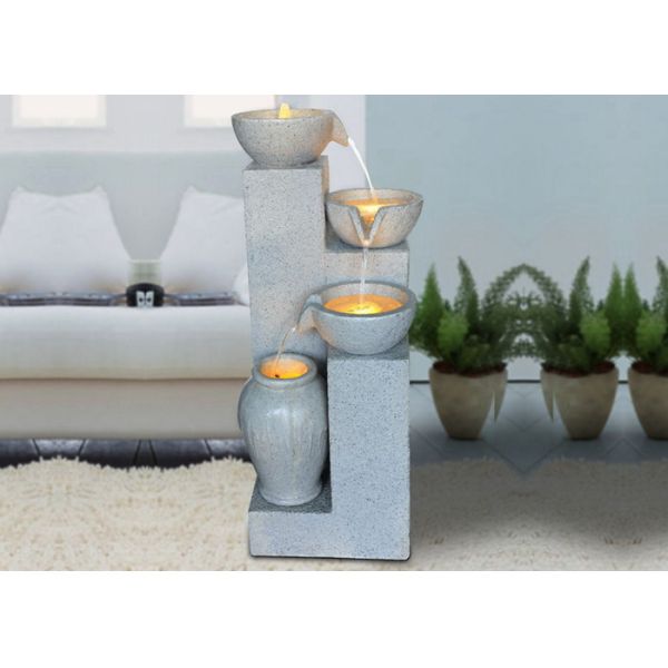 Quality Lighted Classcial Four Pots Sandstone Water Fountain wholesale