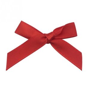 Hand tied bow 0.3cm with satin ribbon hand-wound bow knot handmade DIY bow