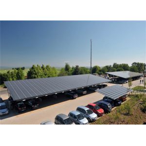 Galvanized Residential Solar Carport Structures , On Off Grid Solar Power