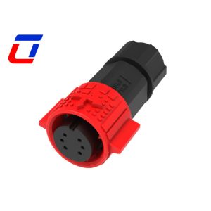 Push Locking 5A Waterproof Connector 6 Pin Wire To Board Cable Plug Connector