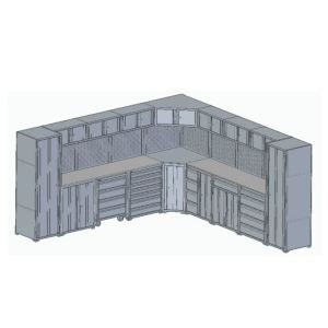 Design Garage Storage System Tool Box and Metal Cabinets for Heavy Duty Storage