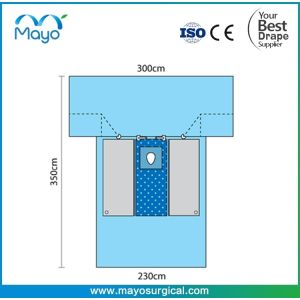 Customized Orthopedic Hip Drape With Double Pouch