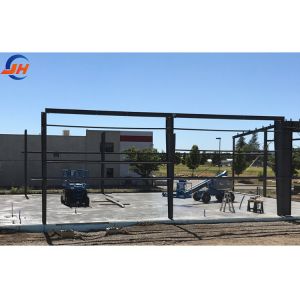 Sliding Door Steel Structure Industrial Workshop Large Span Welding Processing