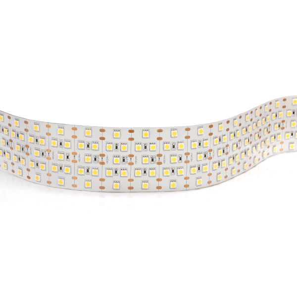 Quality 5050 280 LEDs/m 58mm Width 67.2w/m High Brightness LED Strip 24 Volt Five Line Ultra Width CE 5 Years Warranty wholesale