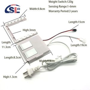 24W Smart LED Dual Touch Dimming Sensor With Built-In Power Supply for Single
