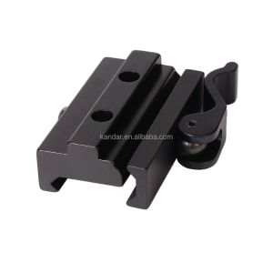 All-metal Riser Mount Adapter for 21mm to 11mm Clamp Bracket in Black Aluminium