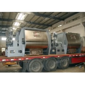 Horizontal Twin Shaft Paddle Mixer High Efficiency With Mild Steel Material