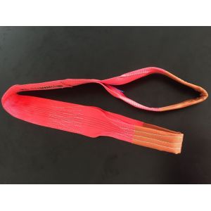 Cheap Polyester flat webbing sling , WLL 5T , safety factor 7:1 , According to EN11492-1 Standard, CE,G for sale