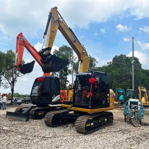 Used Cat307E2 Excavator Cat C2.6 DI Turbo Engine Secondhand Mini Excavator