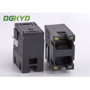 Unshielded 2x1 Stack Double Port RJ45 Connector Without Transformer Ethernet