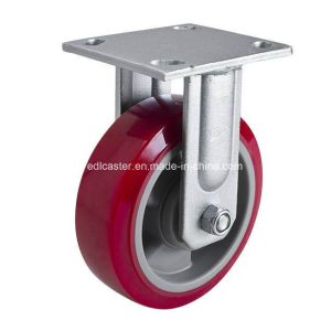China Zinc Plated 6 420kg Heavy Duty Rigid TPU Caster Wheel 7006-86 for Caster Application on sale