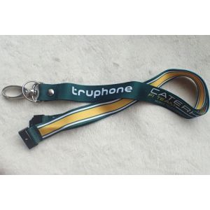 Soft Ribbon Material Promotional Printing Satin Lanyard With Custom Logo