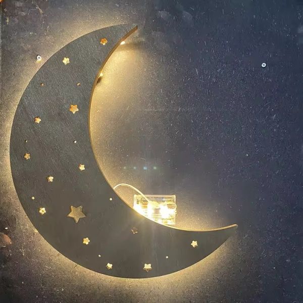 Quality Customized baby and child room wooden wall decoration lamp Bedside lamp wholesale