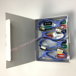 H068A Nihon Kohden ECG Machine Parts NC-143E ECG Fastclip Ø4 1 Set 4 Pcs