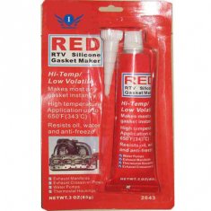 Flexible Acetic Cure Silicone Sealant / Red Gasket Maker With Heat Resistant