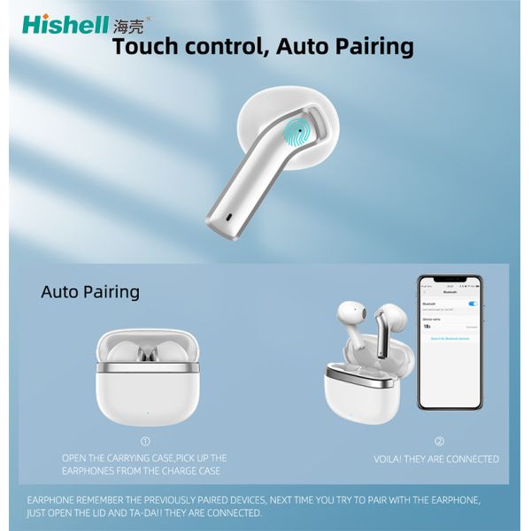 V5.1 Chipset True Wireless Stereo Earbuds TWS Hifi Noise Cancelling Earphones