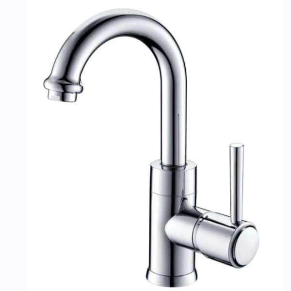 Quality Chromium Single Handle Hot And Cold Basin Faucet With Earthenware Spool wholesale