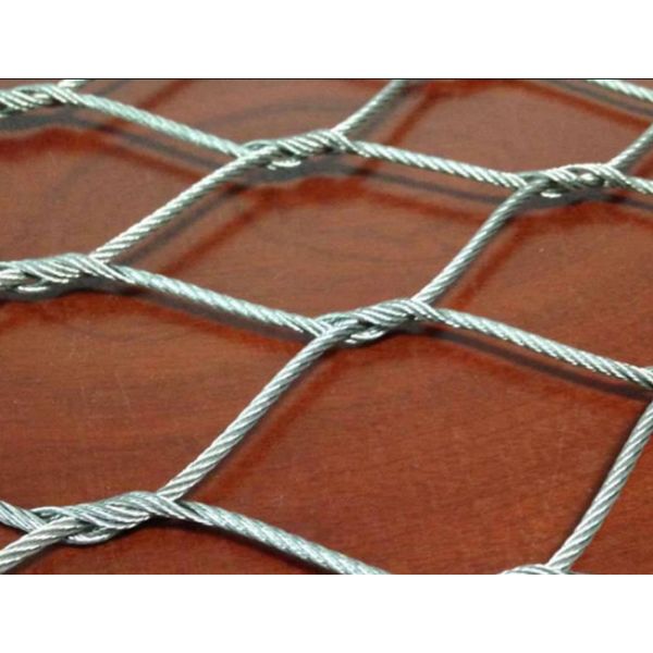 2.5mm Stainless Cable Mesh Black Oxidized Zoo Aviary Mesh