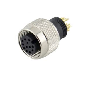 A Code Automotive M12 Circular Connector Ip67/Ip68 Female Moulding Connector For