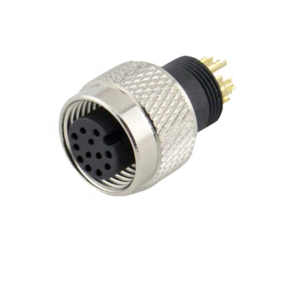 A Code Automotive M12 Circular Connector Ip67/Ip68 Female Moulding Connector For