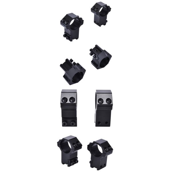 25.4mm Tube Diameter High Riser Scope Mount Double Ring in Aluminium for Long-Lasting