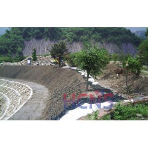 Stretched Perforated HDPE Slope Protection Geocell Mesh For Retaining Wall And
