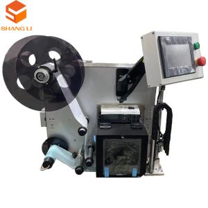 Beverage Labeling Systems with Real Time Printing and Top Side Application