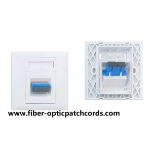 Optical Fiber faceplate for SC Simplex adapter or LC duplex adapter