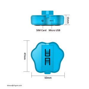 Most popular smart mini gps gsm tracker price with collar for pet dogs cats