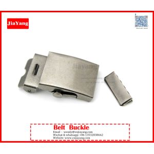 custom prong silver iron metal men belt buckle with embossed logo