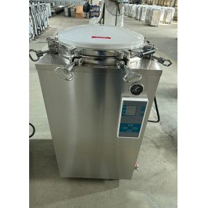150L LED Display Laboratory Use Bolt Door Structure Vertical Autoclave