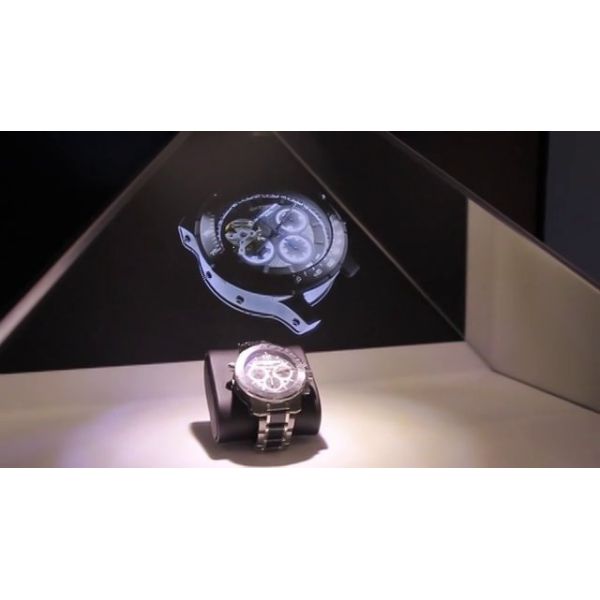 HD 1080P 32 Inch 3D Advertising Holographic Pyramid Diy For Watches, Toys Display
