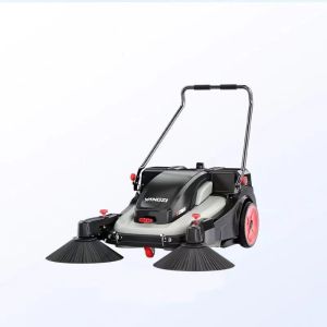 Pure Electric Hand Push Sweeper Machinne With Cabin