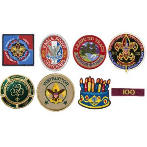 Twill 3D BSA Boy Scout Patrol Patches Merrowed Edge Council Shoulder Patch