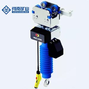 Double Brake Chain Block Hoist High Strength Safety Hook 1 Ton Manual Trolley