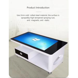 High Brightness 43inch Android Smart Table Touch Screen Panel With RK3288 CPU 16