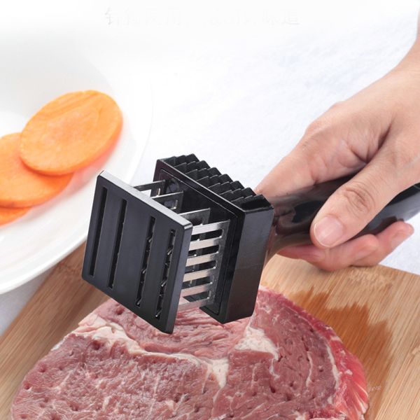 Steak Hammer Stainless Steel Fast Manual Multi Loose Meat Needle Injector Tenderizer