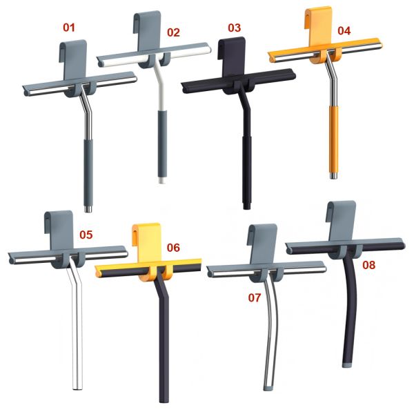 Factory price deluxe stainless steel shower wiper tile squeegee