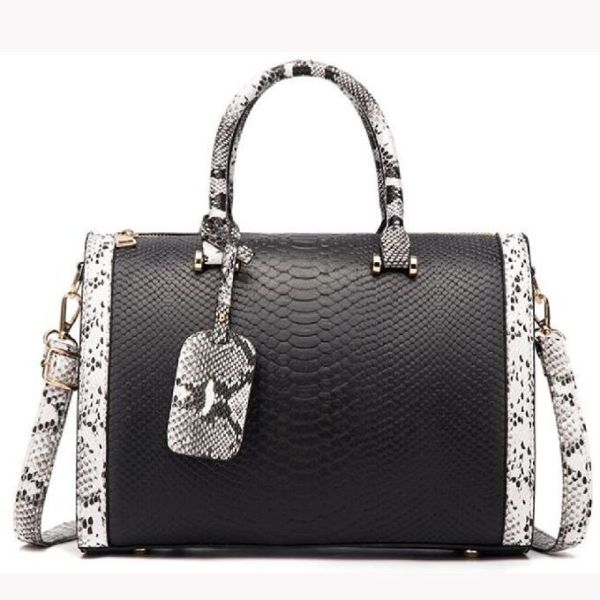 Quality Womens Snake Print Versatile PU Shoulder Pillow Bag wholesale