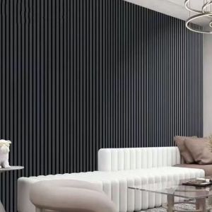 Modern Wpc Louvers Wall Panel 2900mm Wpc Ceiling Cladding PVC Covering