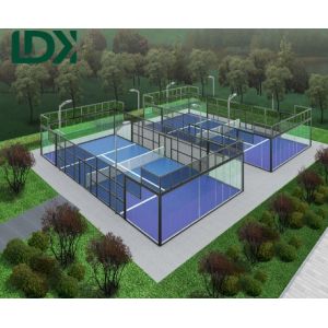 Durable Padel Field Set Paddles Balls Customized Modular Padel Tennis Padel