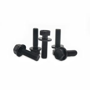 GR.10.9 Black Surface Hexagon Head Bolts and Plain Washers Assemblies with Hex