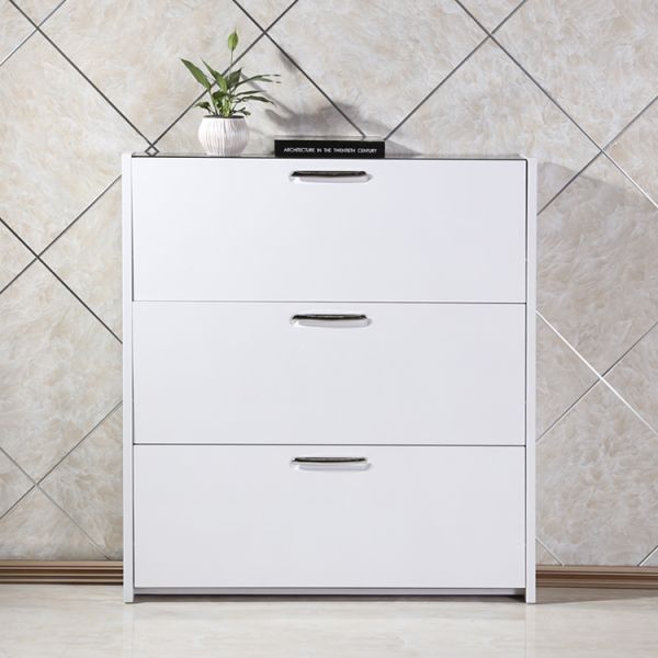 European Style Modern Particle Board Shoe Rack For Home Decor Furniture 600x300x670mm