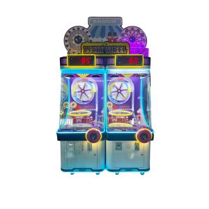 Cheap 2-Player Coin Operated Ball Shooting Lucky Wheel Ticket Redemption Arcade Machine for Kids for sale
