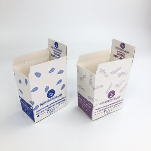 Custom Matt Film UV Embossed With 400g 350g Thickness White Cardboard For 30ml