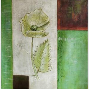 Cheap Modern Abstract Flower Oil Painting On Canvas , Stretched Canvas Painting For Wall DéCor for sale