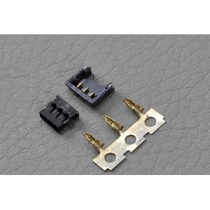 3 Pin Gold - Plated SMD PCB Header Connector 1.2mm Pitch Black 28# Applicable