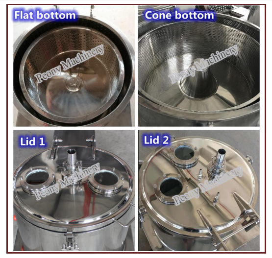 PPTD Series Plate Top Discharge Centrifuge For Cannabis Oil Extraction