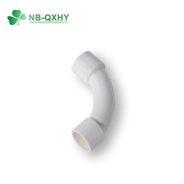 Quality Plastic White PVC Flexible Electrical Conduit Elbow Bend Pipe Fitting wholesale